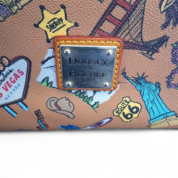 Dooney & Bourke It Collection Americana Landmark Zip Top Tote - Picture 9 of 14